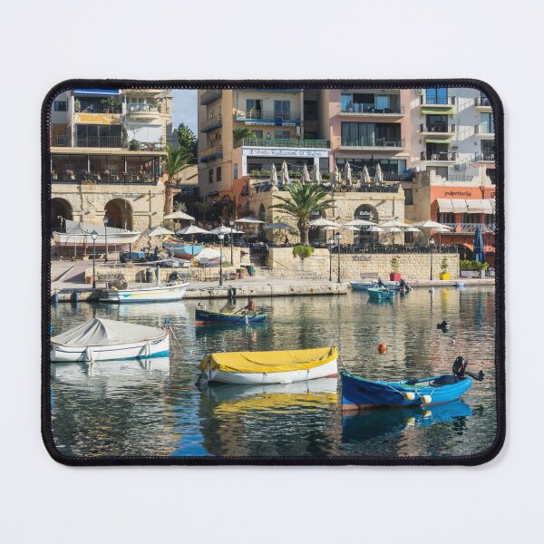 Item preview, Silky Mediterranean Colours - Saint Julians Waterfront in Malta designed and sold by Georgia Mizuleva.