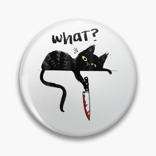 Item preview, Cats What Funny Blacks Cats, Murderous Cats With Knife T-Shirt designed and sold by shop   luisant.