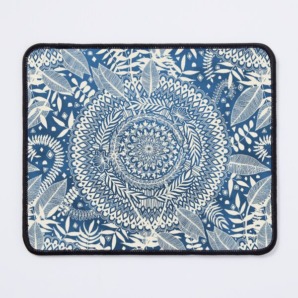 Item preview, Diamond and Doodle Mandala On Blue designed and sold by micklyn.