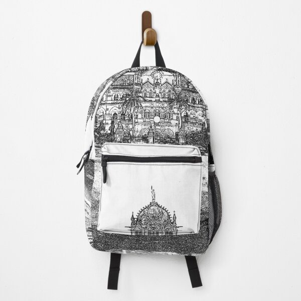 Item preview, Victoria Terminus, now CSMT (VT) station image converted to black and white line drawing on custom printed gifts. designed and sold by CameraDesign.