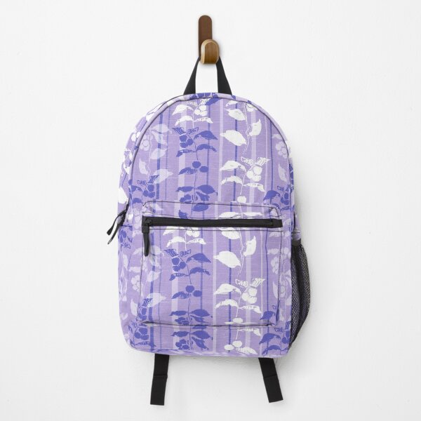 Item preview, Snowberry on striped periwinkle blue designed and sold by Irina Ivanova.
