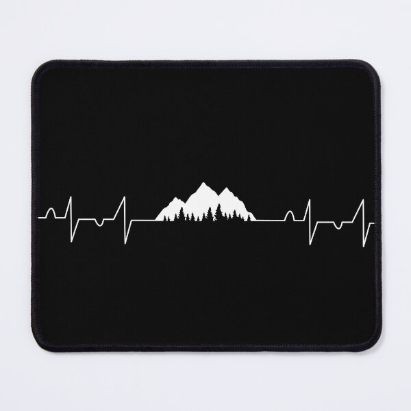 Item preview, Mountains Heartbeat Pulse designed and sold by TastefulTees.
