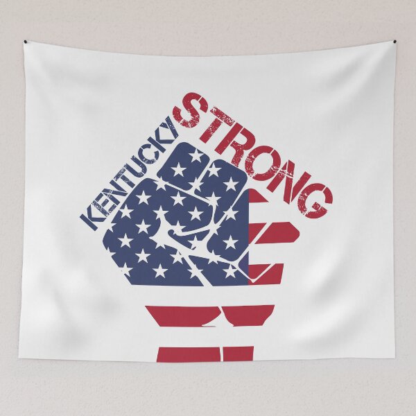 Item preview, Kentucky Strong, I love Kentucky American flag, USA flag, For White Color   designed and sold by KittySSmith.