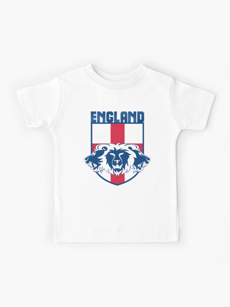 Camiseta para niños «Inglaterra tres leones rugen (azul)» de fkndka |  Redbubble