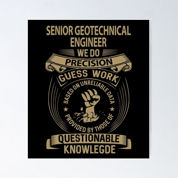 Item preview, Senior Geotechnical Engineer T Shirt - We Do Precision Job Gift Item Tee designed and sold by natalinedk.