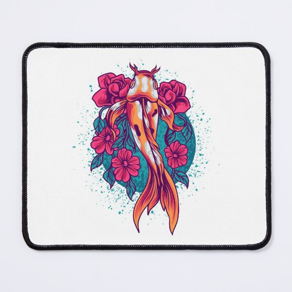 Item preview, A Beautiful Koi Fish With Flowers designed and sold by LilysGoodies.