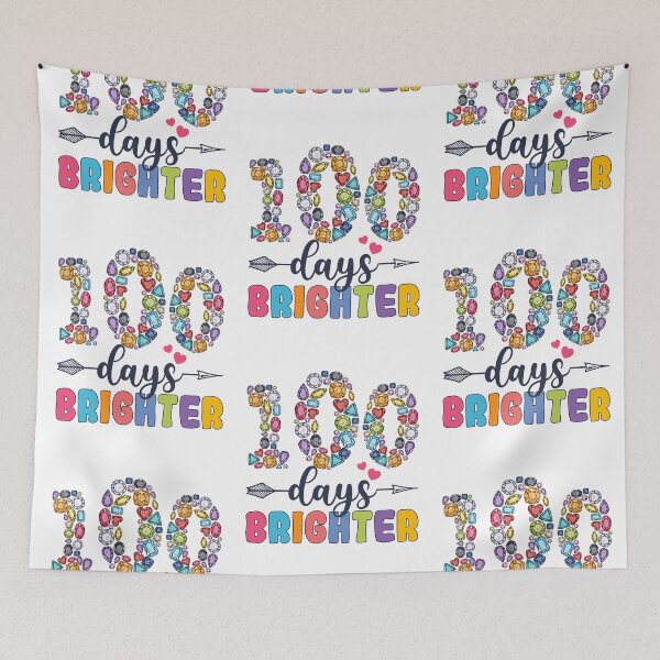 Item preview, 100 Days Brighter 100th Day Of School Funny Jewels designed and sold by DesignByMai.