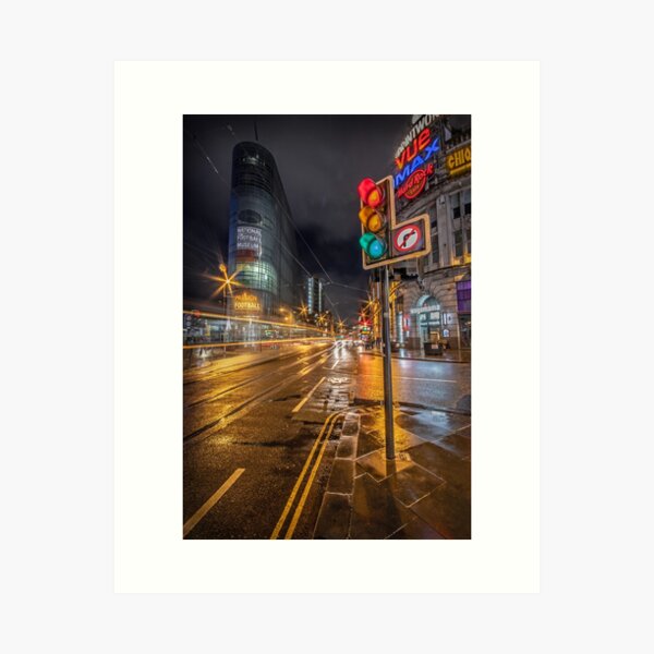 Item preview, Manchester Night Street View designed and sold by Tony North.