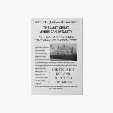 Die letzte Zeitung der großen amerikanischen Dynastie Galeriedruck