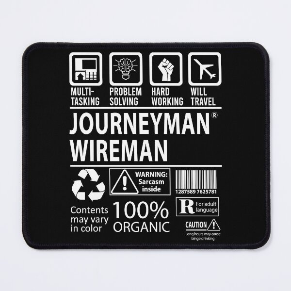 Item preview, Journeyman Wireman T Shirt - MultiTasking Certified Job Gift Item Tee designed and sold by oslandefren.