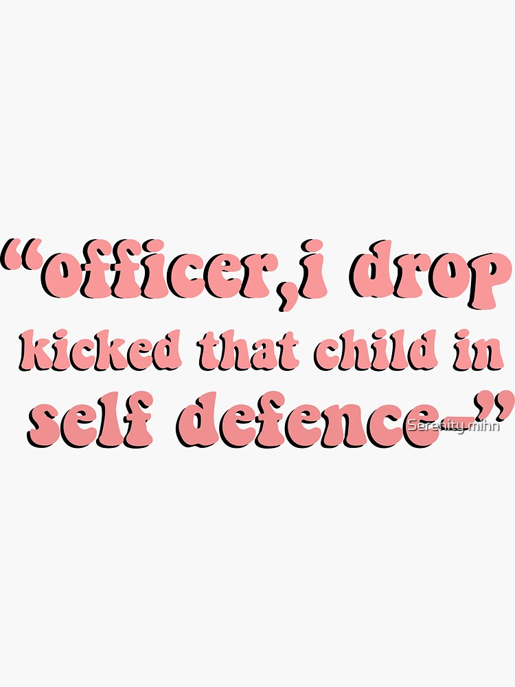 "Self DefenceTechnobladeMCYT Quote" Sticker by manila123 Redbubble