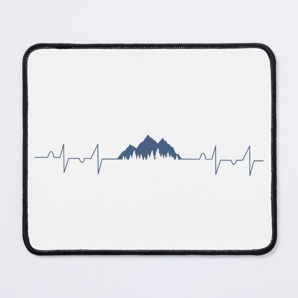 Item preview, Mountains Heartbeat Pulse designed and sold by TastefulTees.