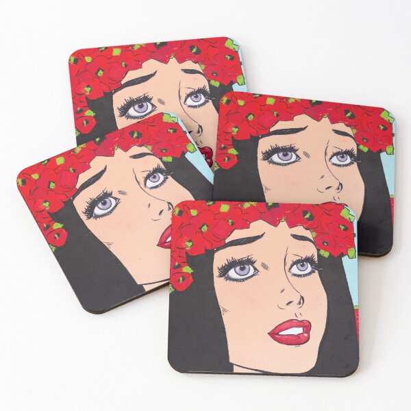 Item preview, Girl in a Poppy Wreath designed and sold by Natalia_Shchip.