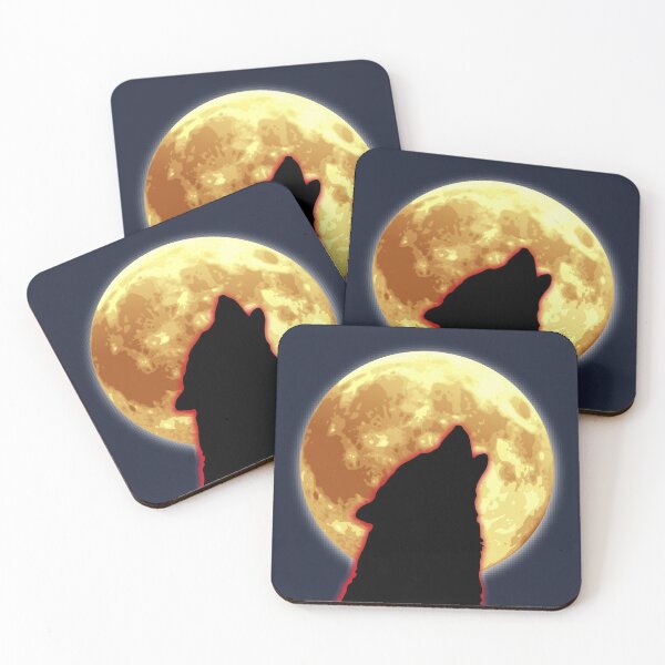 Item preview, Wolf howling at the moon red designed and sold by AmonRa16.