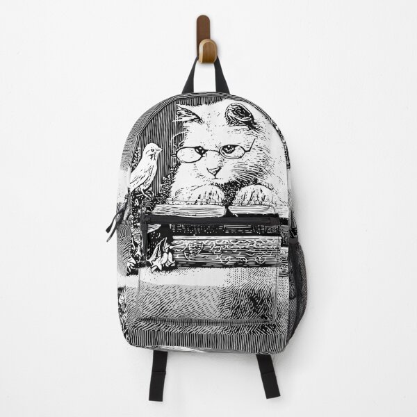 Item preview, Cat with books designed and sold by Marker7.