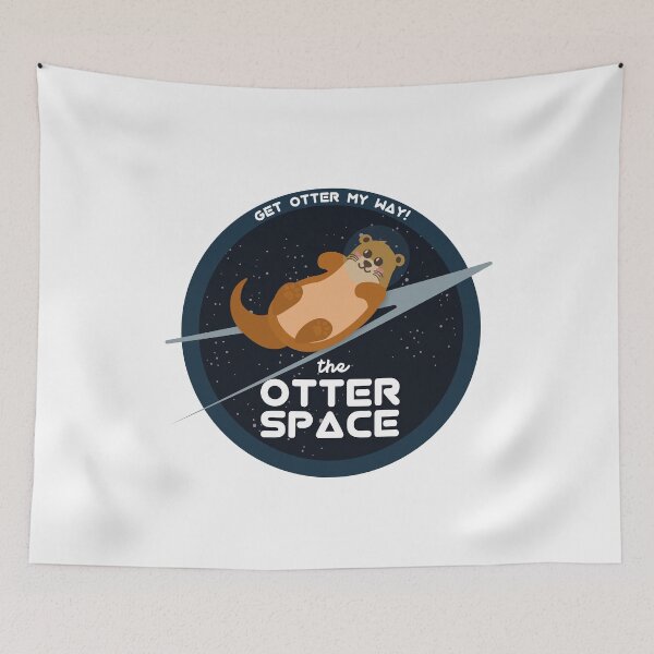 Item preview, The Otter Space Patch | Funny Gift Ideas | Puns Jokes designed and sold by Fluffy-Vectors.