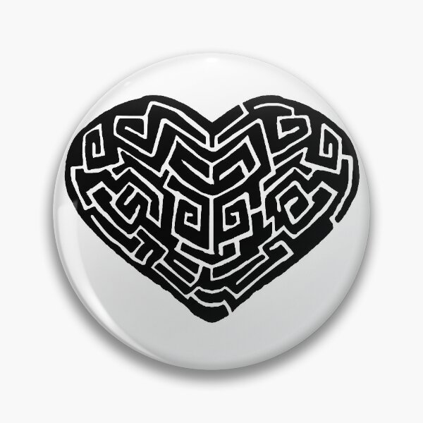 Item preview, Black Labyrinthine Heart designed and sold by Nealoc.