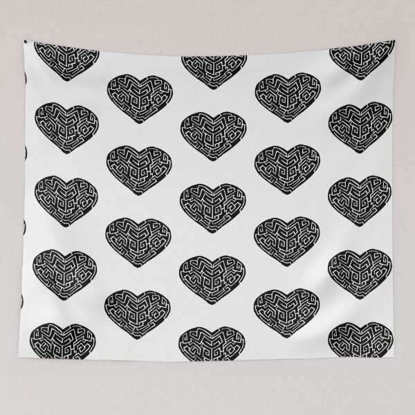 Item preview, Black Labyrinthine Heart designed and sold by Nealoc.