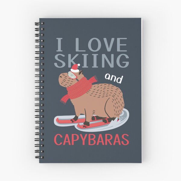 Item preview, Skiing Capybara funny quote, I love skiing and capybaras designed and sold by KlaraMacinka.