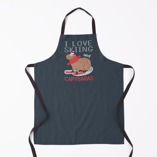 Item preview, Skiing Capybara funny quote, I love skiing and capybaras designed and sold by KlaraMacinka.
