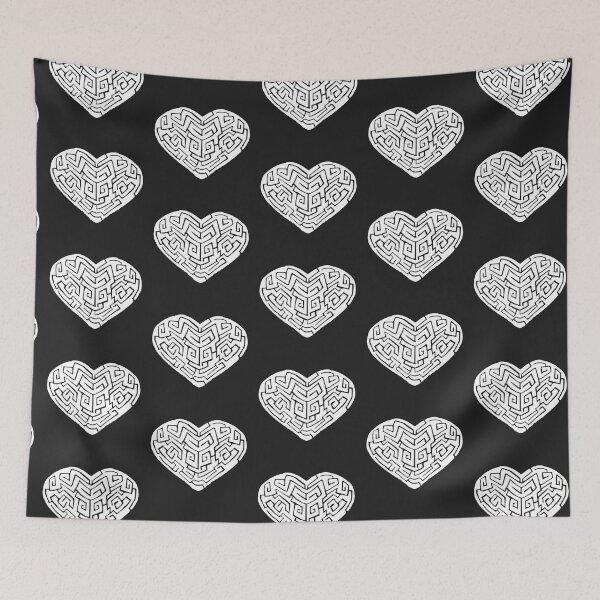 Item preview, White Labyrinthine Heart designed and sold by Nealoc.