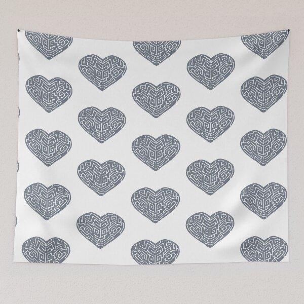 Item preview, Gray Labyrinthine Heart designed and sold by Nealoc.