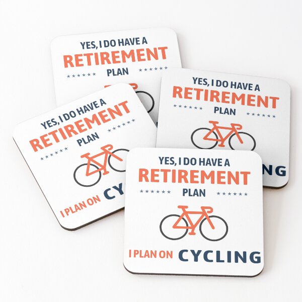 Item preview, Cyling Bicycle Cyclist Biking Retirement Funny designed and sold by TastefulTees.