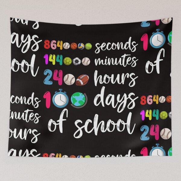 Item preview, 100 Days of School for kids teachers Sports lover designed and sold by DesignByMai.