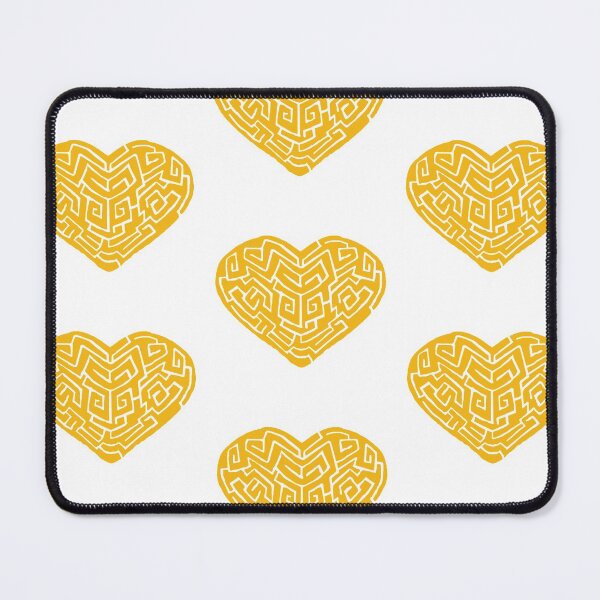 Item preview, Yellow Labyrinthine Heart designed and sold by Nealoc.