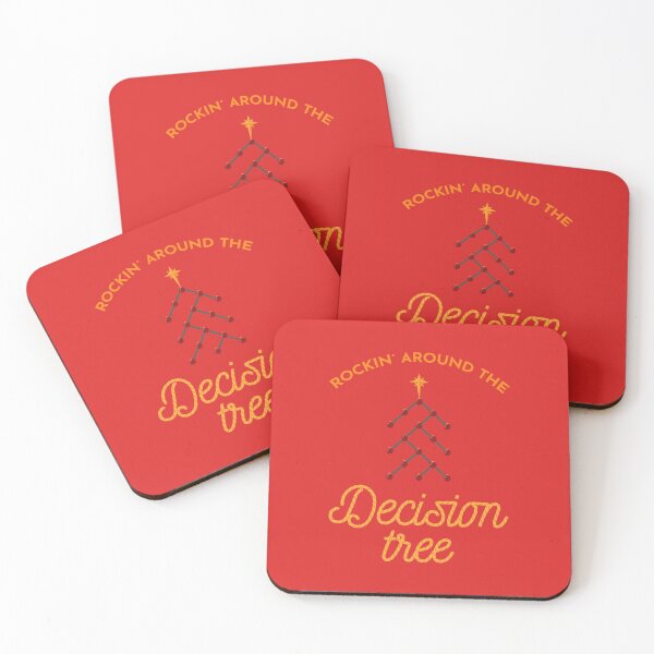Item preview, Rockin around the decision tree (red background) designed and sold by visualizards.
