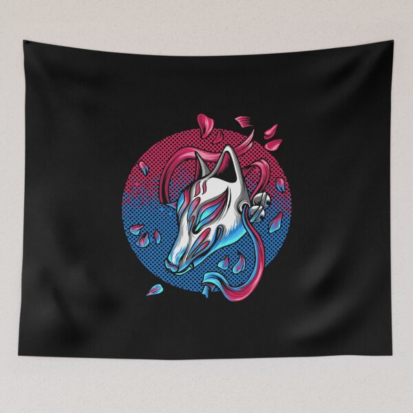 Item preview, Kitsune with Sakura Leaves designed and sold by LilysGoodies.