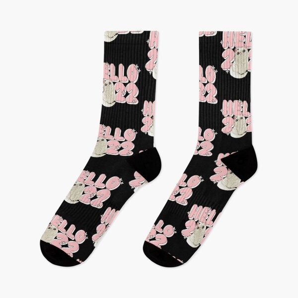 Item preview, Cute cat,  Hello 2022 pink designed and sold by Quote for  Success.