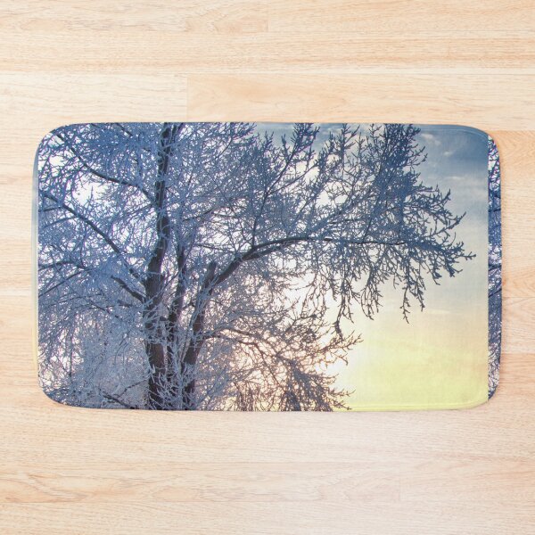 Item preview, Winter Wonderland White Snow Tree Sunset designed and sold by silviaol.