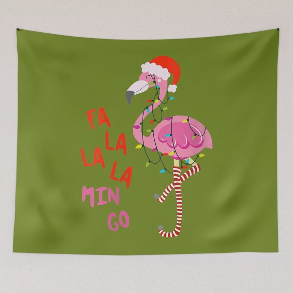 Item preview, Fa La La La mingo Flamingo Christmas Pajama  designed and sold by BeautyFlower111.