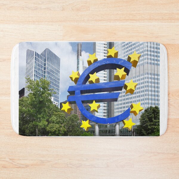 Artikelvorschau, Euro-Symbol vor dem Gebäude der EZB, Frankfurt entworfen und verkauft von Torsten Krüger.