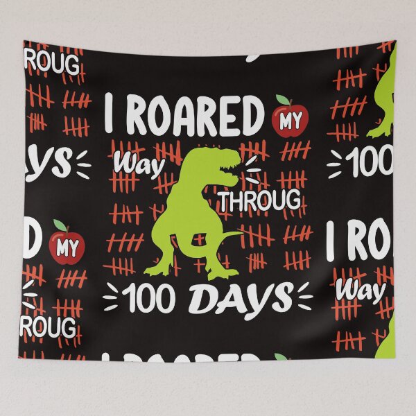 Item preview, I Roared My Way Through 100 Days Of School Dinosaurus Pre-K designed and sold by DesignByMai.