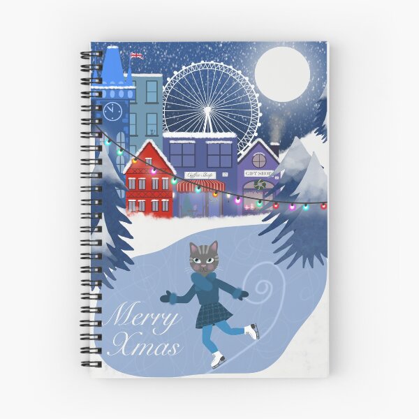 Item preview, London Ice Skating Christmas Card designed and sold by KaliKannon.