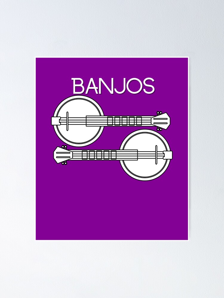 "Banjos I Love Bluegrass Country Music" Poster for Sale by Willyboy16