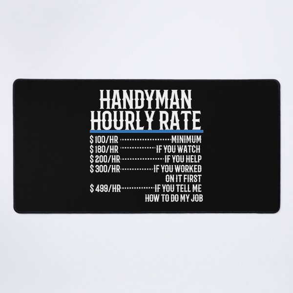 Item preview, Handyman Hourly Rate designed and sold by TeesYouWant.