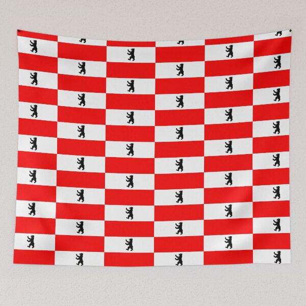 Artikelvorschau, Flagge von Berlin, Deutschland entworfen und verkauft von Freihalt.