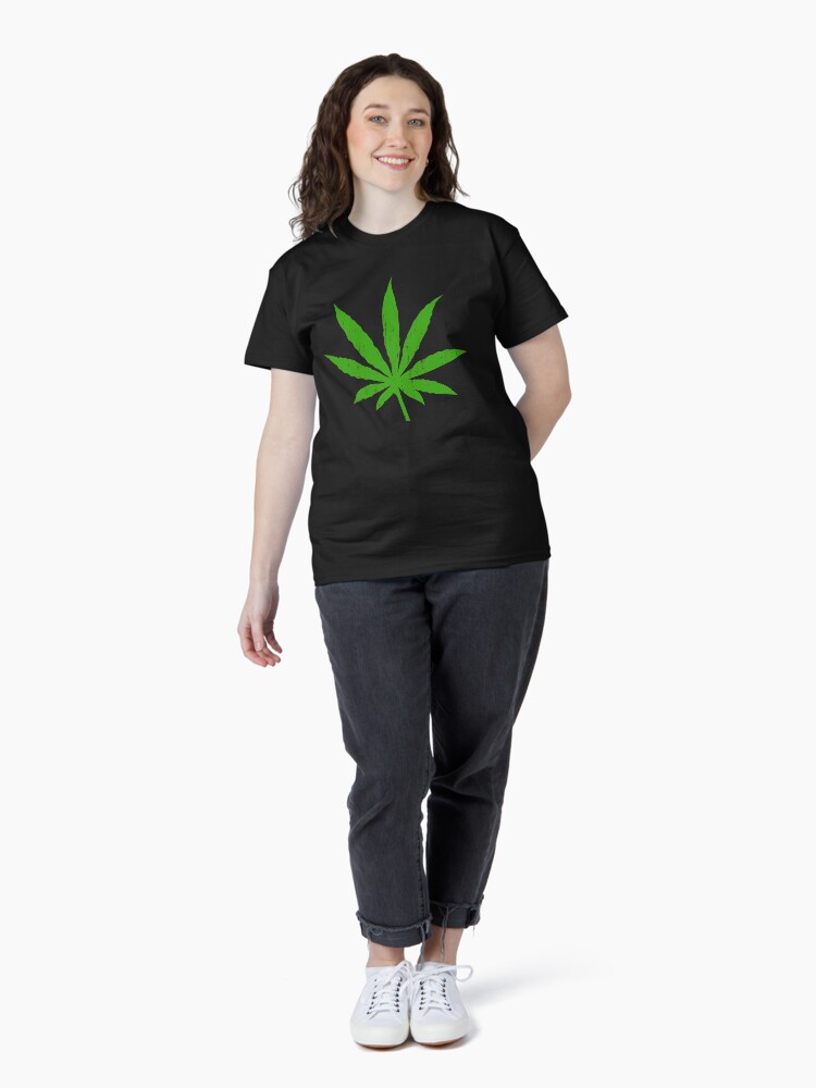 Thumbnail 4 of 7, Classic T-Shirt, Marijuana Leaf designed and sold by MarijuanaTshirt.