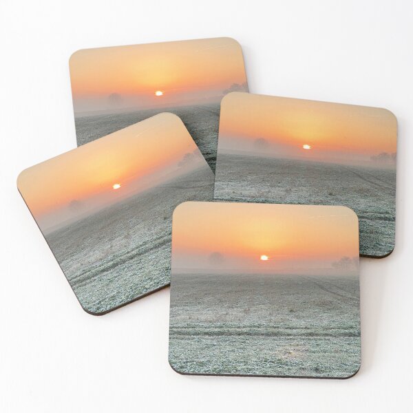 Item preview, Sunrise on I cold winters day through fog  designed and sold by EcDigitalPhoto.