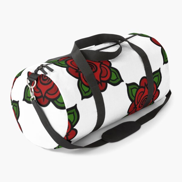 Item preview, Square stylised rose (red on white) designed and sold by Encie-Designs.