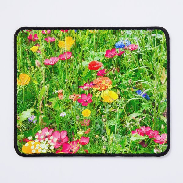 Item preview, Wildflower Meadow with a Variety of Colourful Flowers designed and sold by HappyBunny3.