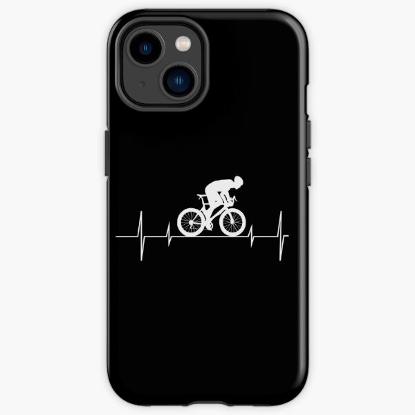 Cycling Bicycle Gift for Bikers Mountain Bike Heartbeat Pulse iPhone Tough Case