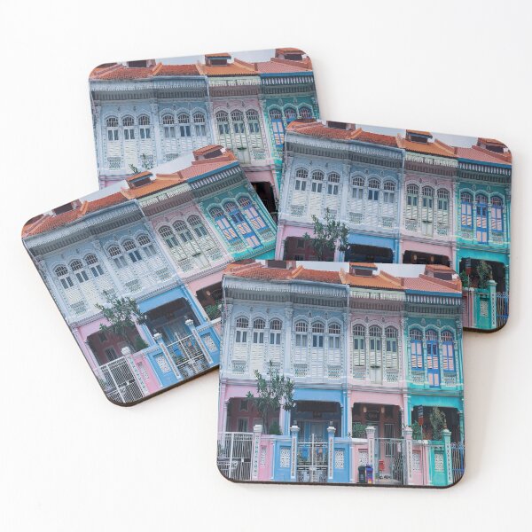 Item preview, Colourful Peranakan Shophouses, Singapore designed and sold by Happiness Creators.
