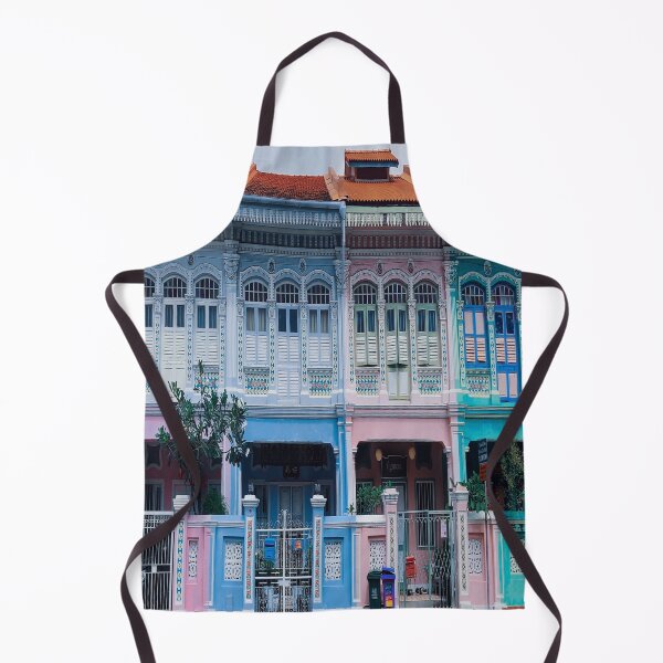 Item preview, Colourful Peranakan Shophouses, Singapore designed and sold by Happiness Creators.