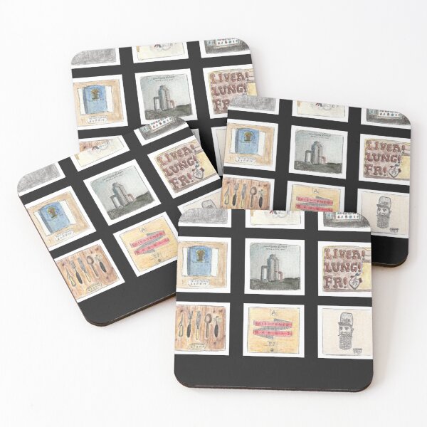 Item preview, Watercolour albums - Frightened Rabbit Sticker designed and sold by StefanGramm.