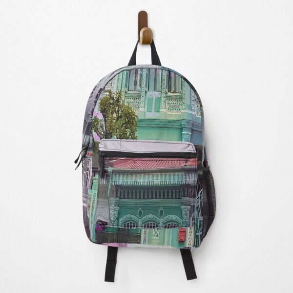 Item preview, Colourful Peranakan Shophouses, Singapore designed and sold by Happiness Creators.
