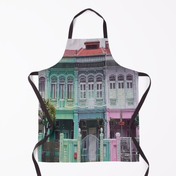 Item preview, Colourful Peranakan Shophouses, Singapore designed and sold by Happiness Creators.